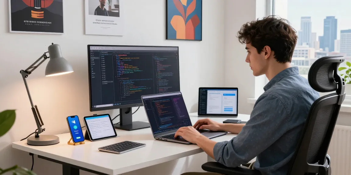 Experience seamless communication with Telegram Download on a tech-savvy workspace.